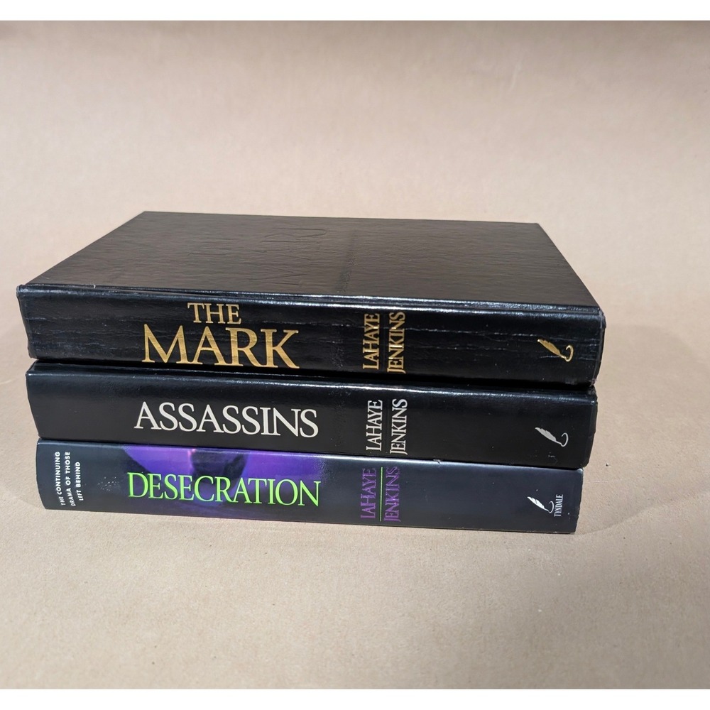 Left Behind Series Hardcover Book Lot Assassins The Mark Desecration LaHaye